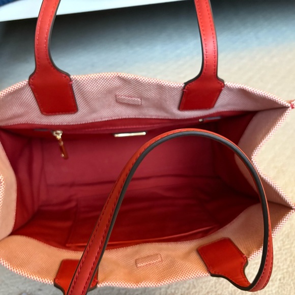 Tory Burch Small Ella Tote - Red - Picture 5 of 7